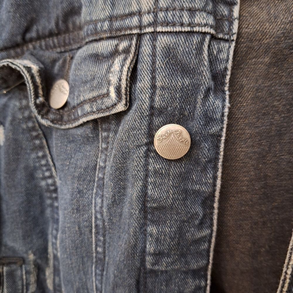 Free People Denim & knit hooded jacket‎ - Picture 4 of 11
